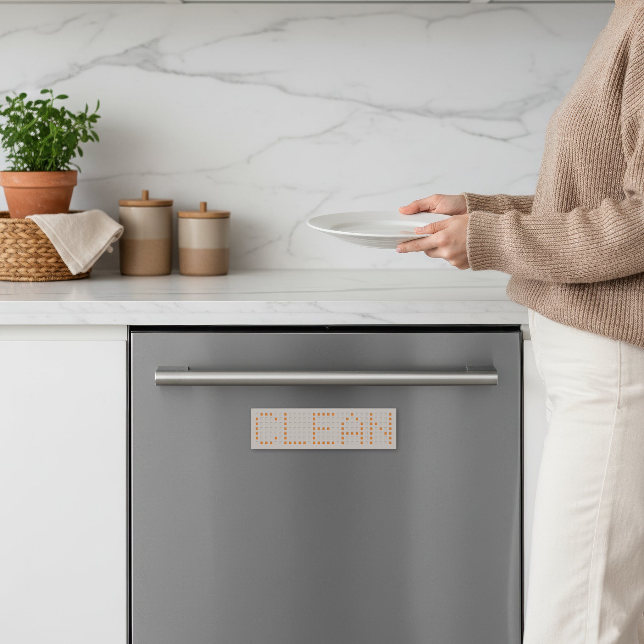 NioDots Dishwasher Sign - Beige